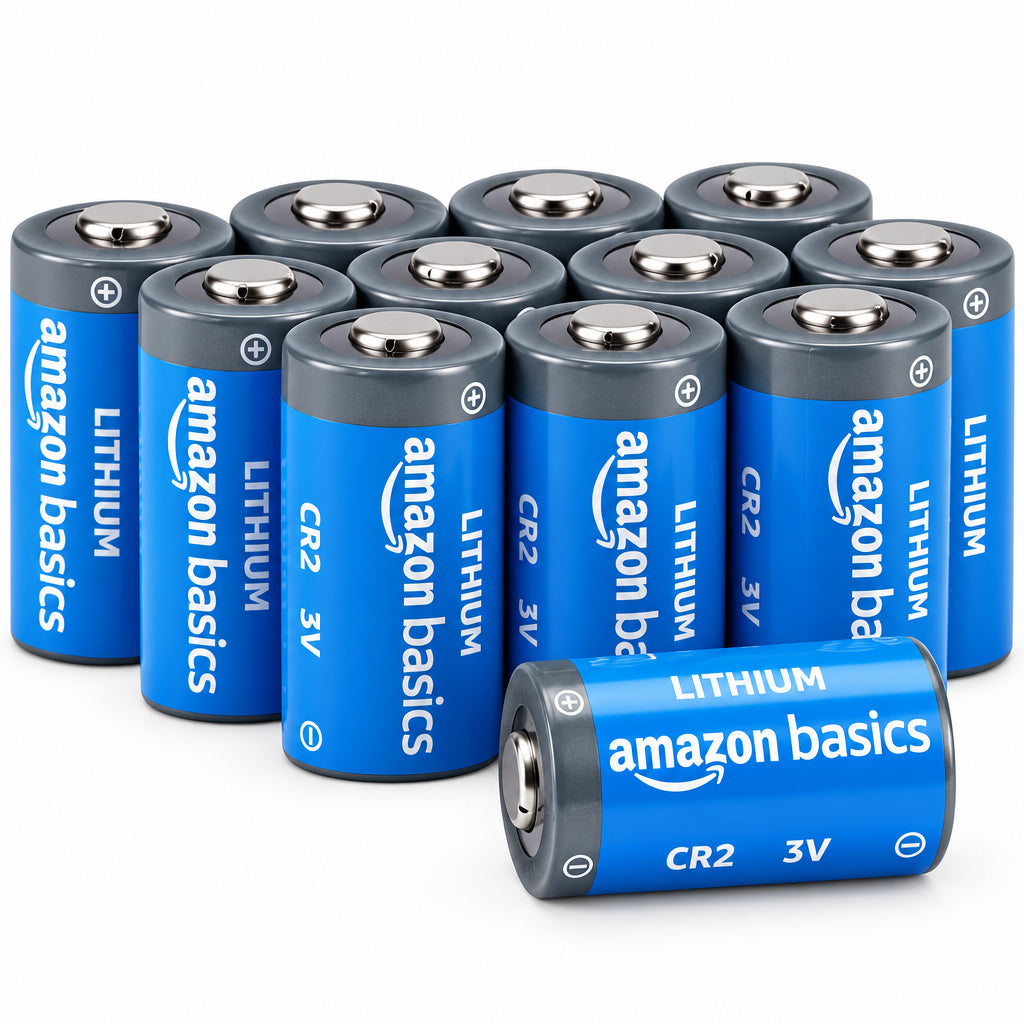 Amazon Basics 4-6-10-12-Pack CR2 3V Lithium Battery – 800mAh High Capacity